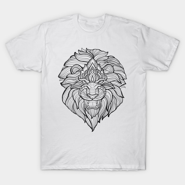 Lion T-Shirt by Lazrartist